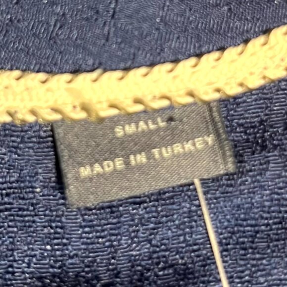 NWT Maeve by Anthropologie Short-Length Navy Sleeveless Top SZ Small - Picture 4 of 7